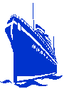 blue ship